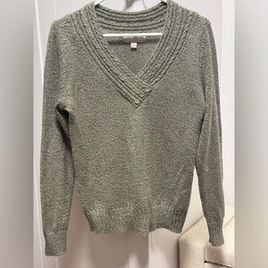 Carolyn Taylor Olive V-Neck Sweater